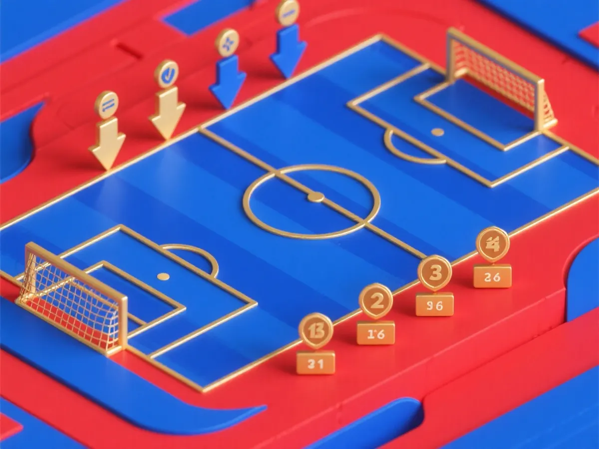 积分与晋级形势的可视化示意